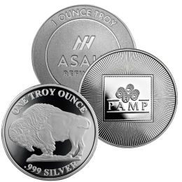 1 Ounce Silver Bullion Round - Brand of our Choice