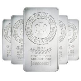 Royal Canadian Mint 10 Ounce Silver Bullion Bar