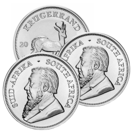 South African Krugerrand Silver Coin - Mixed Years