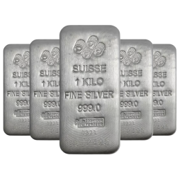 PAMP Suisse 1 Kilogram Cast Silver Bar