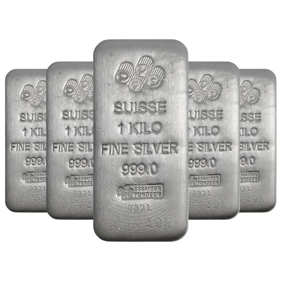 PAMP Suisse 1 Kilogram Cast Silver Bar